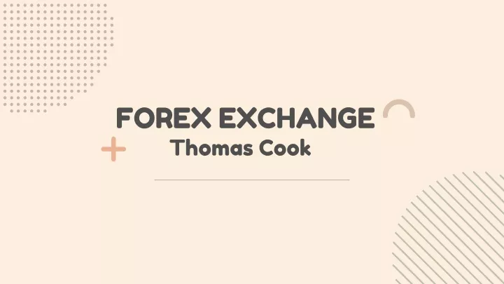 forex exchange thomas cook