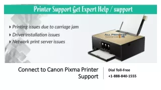 Connect to Canon Pixma Printer Support  1-888-840-1555