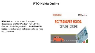 RTO Noida Online