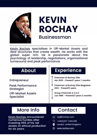 Kevin Rochay: The Top Business Titan of London