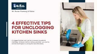 4 Effective Tips for Unclogging Kitchen Sinks
