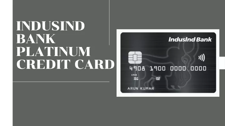 indusind bank platinum credit card