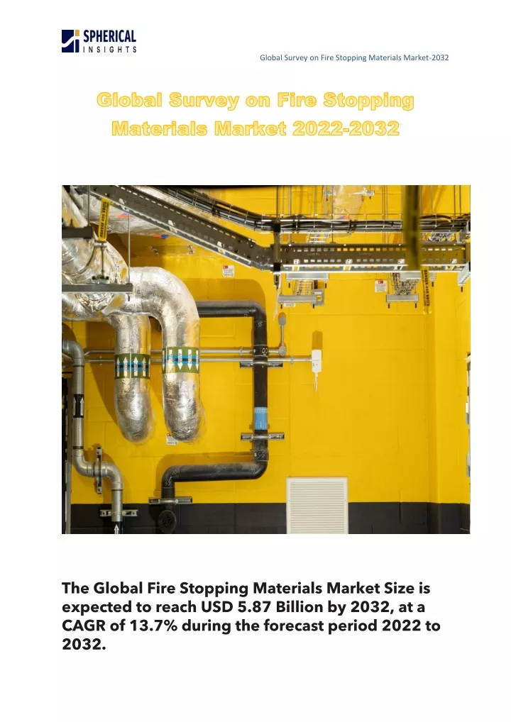 global survey on fire stopping materials market