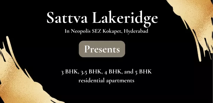 sattva lakeridge in neopolis sez kokapet hyderabad