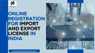 Online Register Your Import Export License in India
