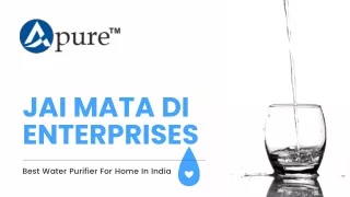 Best Water Purifier For Home In India