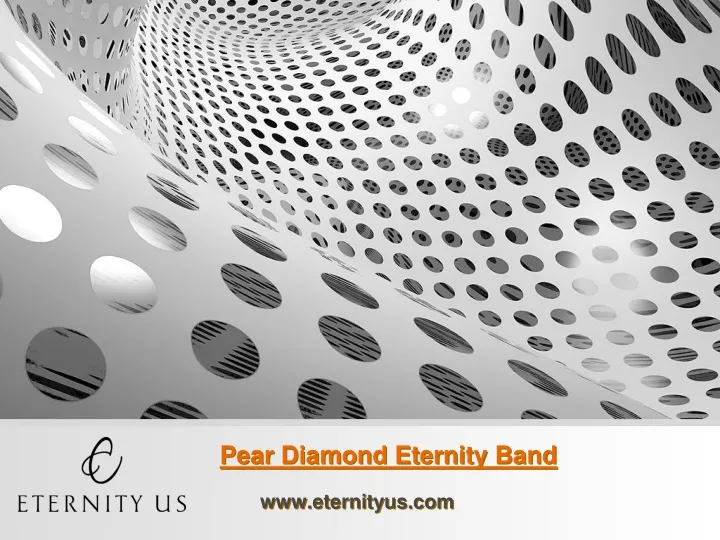 pear diamond eternity band