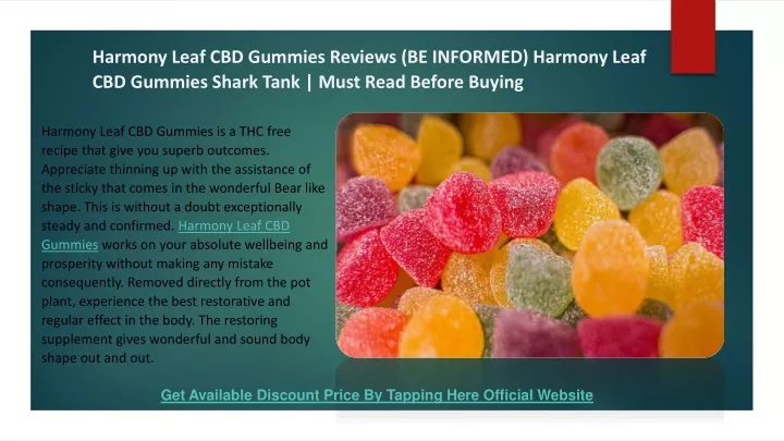 harmony leaf cbd gummies reviews be informed