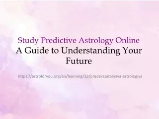 study predictive astrology online a guide to understanding your future