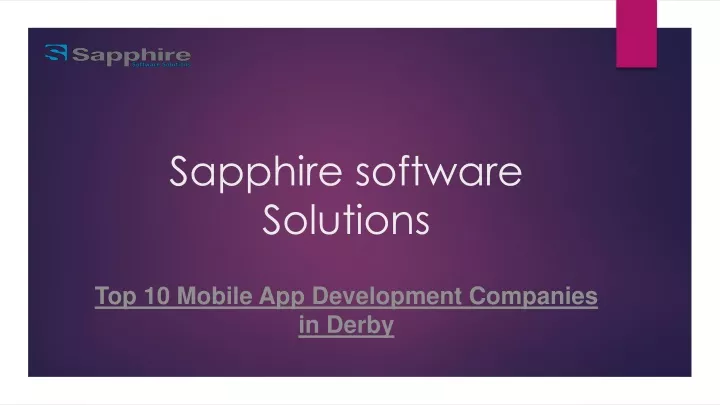 sapphire software solutions