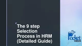 The 9 step Selection Process in HRM – (Detailed Guide)