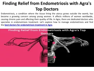 The Top Endometriosis Specialists in Agra