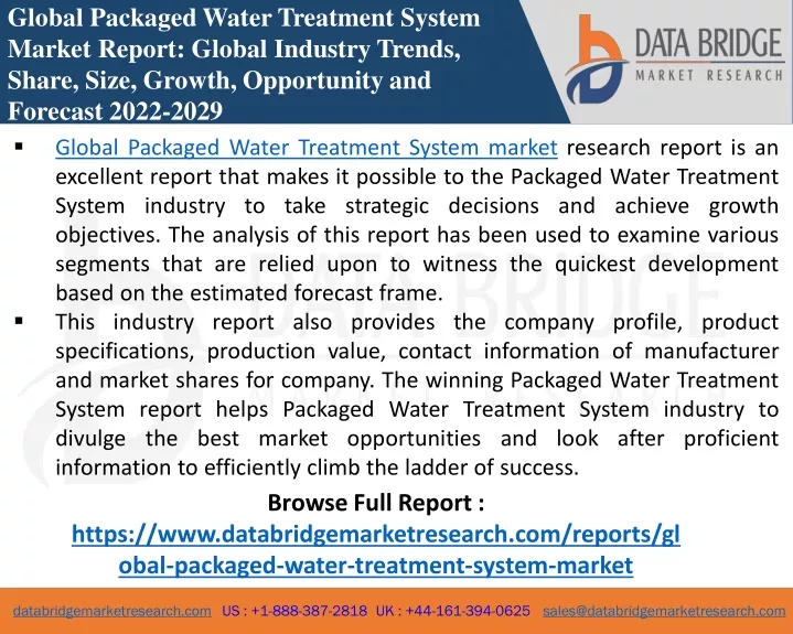 global packaged water treatment system market