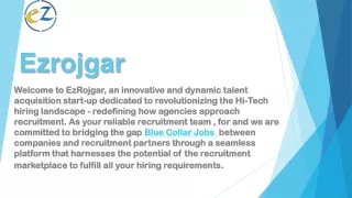 Flexible Part-time Jobs Opportunities at EzRojgar