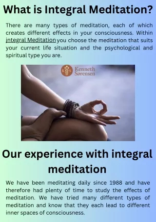 What is Integral Meditation