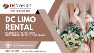DC Limo Service for Your Bridesmaids Before the Wedding