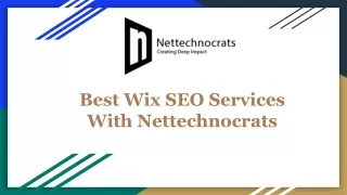 Best Wix SEO Services With Nettechnocrats