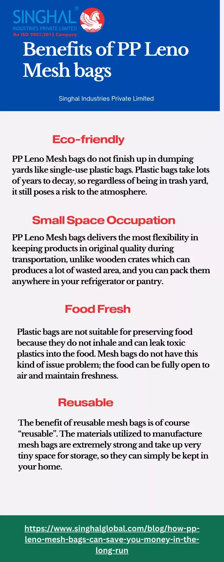 benefits of pp leno mesh bags