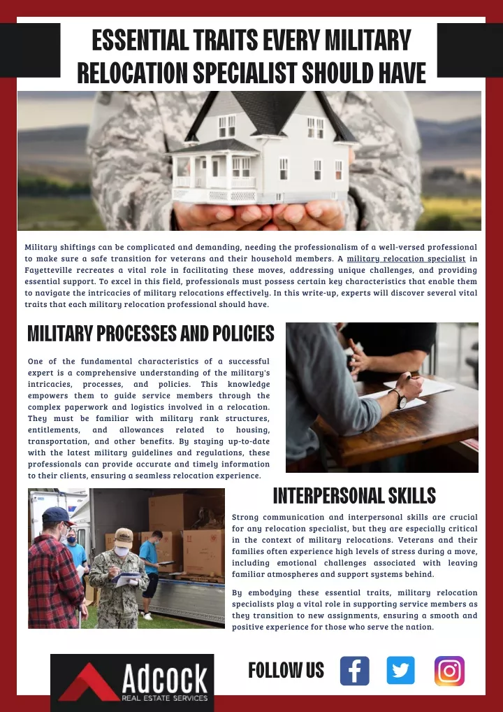 essential traits every military relocation
