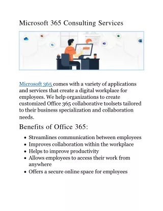 microsoft 365 consulting services