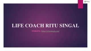 Life Coach Ritu Singal- Stress Management Training
