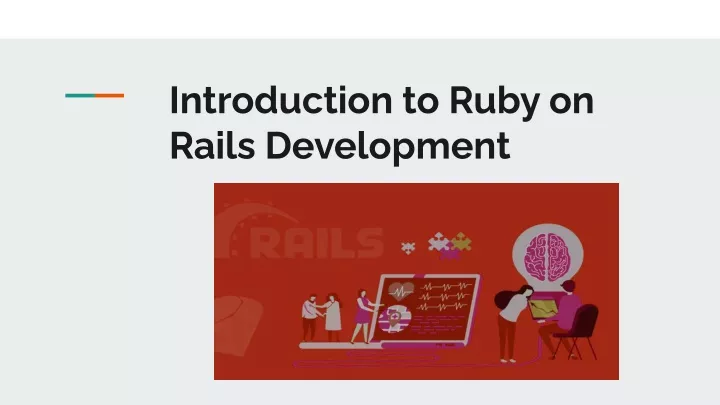 introduction to ruby on rails development