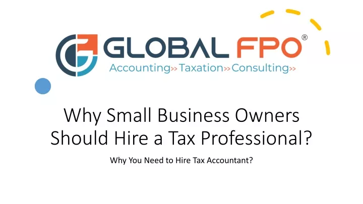 why small business owners should hire a tax professional