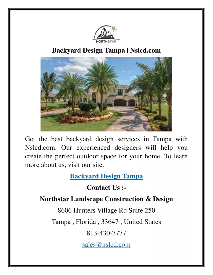 backyard design tampa nslcd com