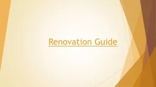 renovation guide