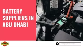 battery suppliers in abu dhabi