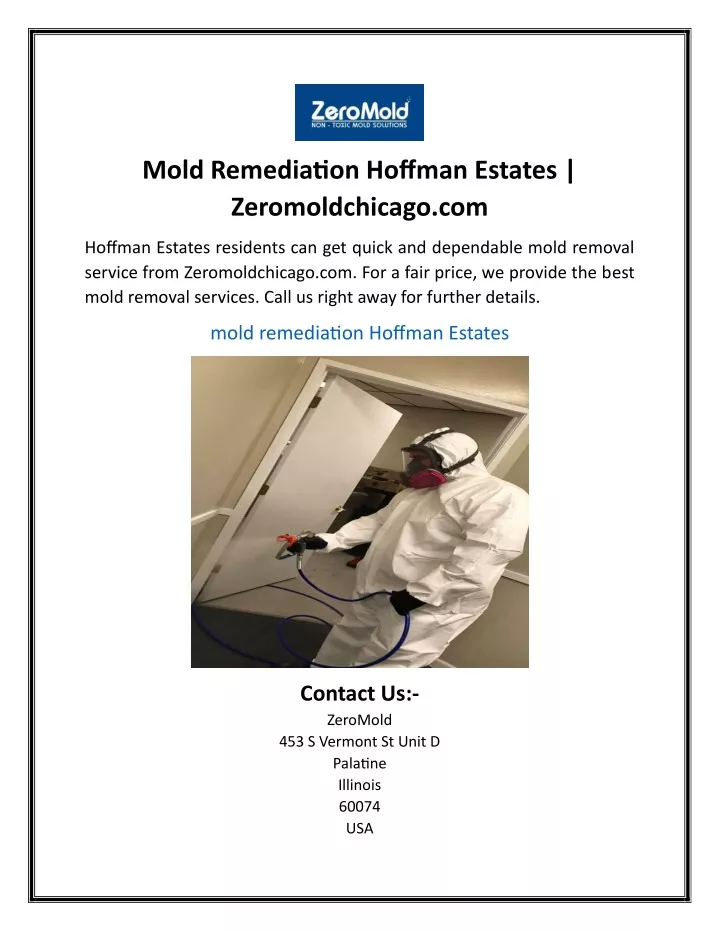 mold remediation hoffman estates zeromoldchicago