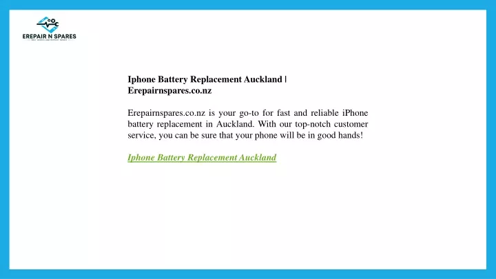 iphone battery replacement auckland