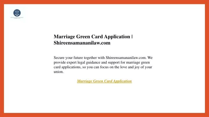 marriage green card application