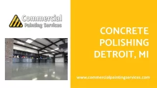 Polished Concrete Floors Detroit Michigan