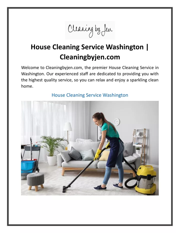 house cleaning service washington cleaningbyjen