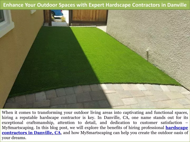 enhance your outdoor spaces with expert hardscape contractors in danville