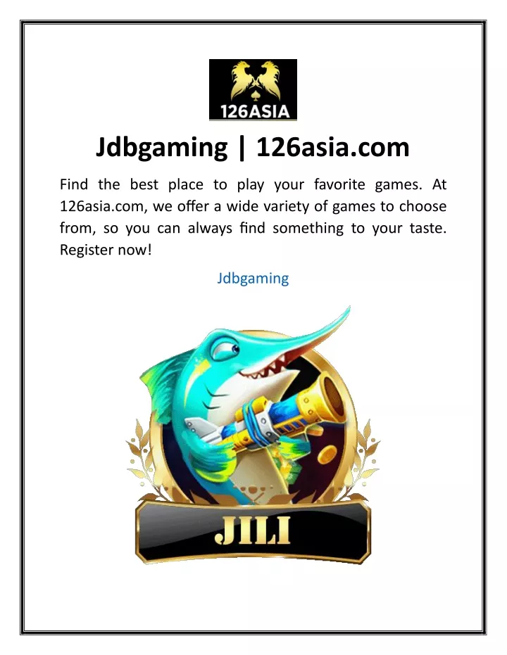 jdbgaming 126asia com