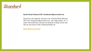 kachi ghani mustard oil standardcoldpressedoil