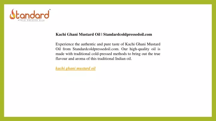 kachi ghani mustard oil standardcoldpressedoil