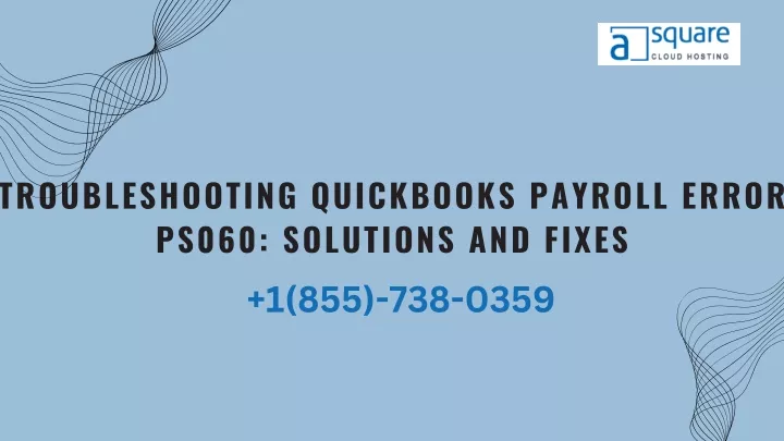 troubleshooting quickbooks payroll error ps060