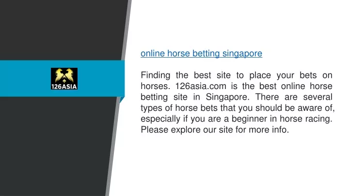 online horse betting singapore finding the best