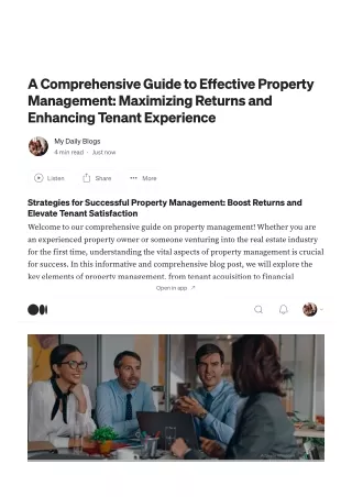 A Comprehensive Guide to Effective Property Management_ Maximizing Returns and Enhancing Tenant Experience