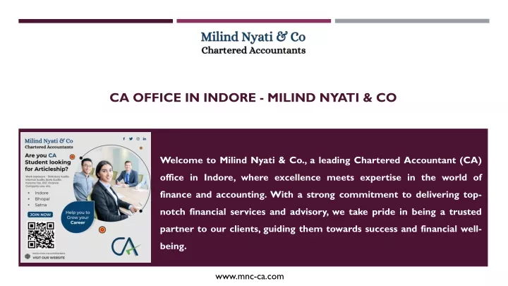 ca office in indore milind nyati co