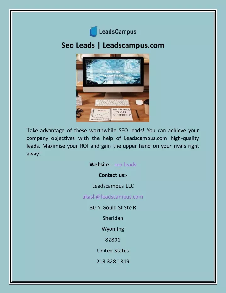 seo leads leadscampus com