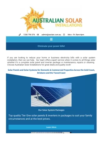 Solar Power Gold Coast