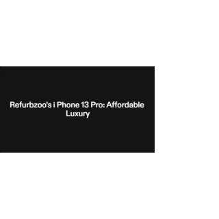 The title of Refurbzoo.ae - Introducing the Refurbished iPhone 13 Proyour public