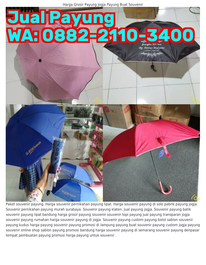 harga grosir payung jogja payung buat souvenir