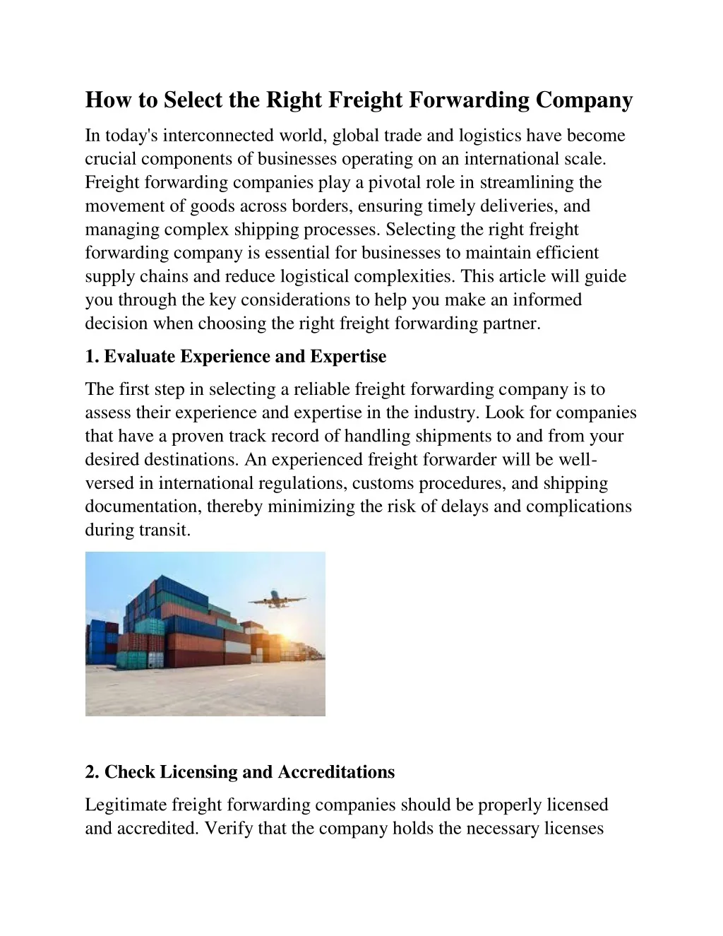 PPT - How to Select the Right Freight Forwarding Company PowerPoint ...