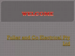 fuller and co electrical pty ltd