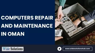 computers repair and maintenance in oman pdf